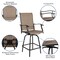 Flash Furniture 2PK Outdoor Stool - 30 inch Patio Bar Stool, Brown 2-ET-SWVLPTO-30-GG - alternate 8